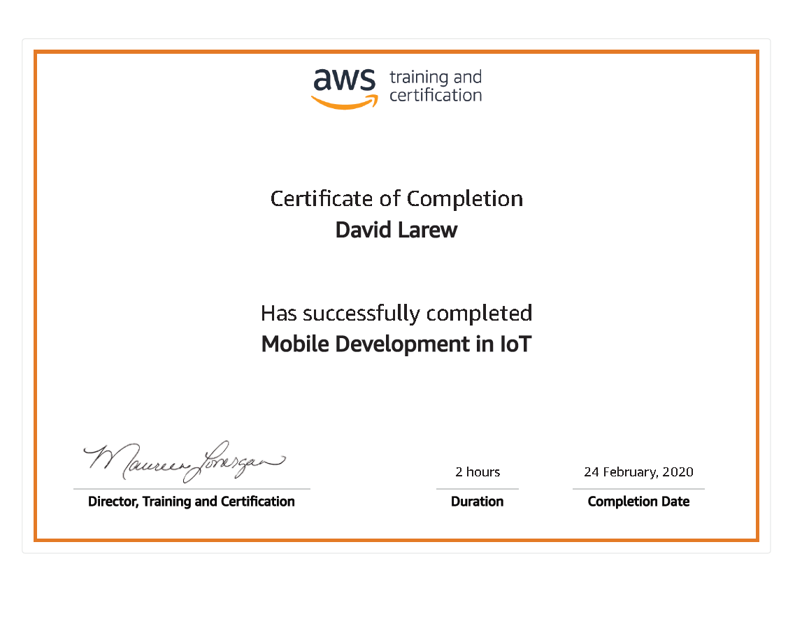 AWS-Training-Certificate of Completion